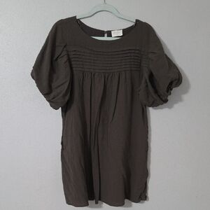 Elegant Brown Women's Dress